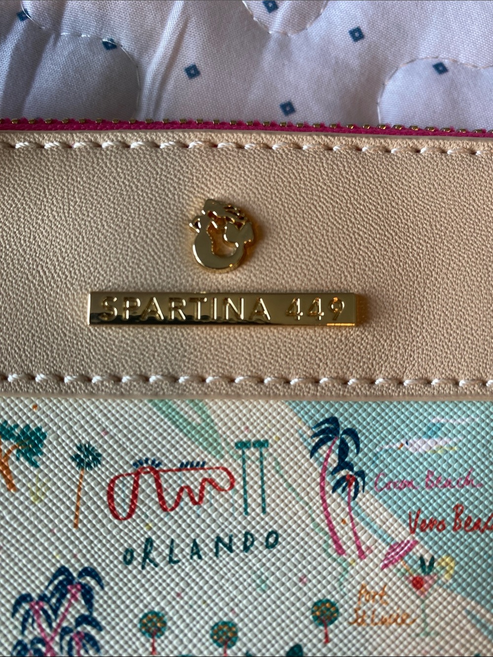 Spartina 449 Florida/Gulf of Mexico Print Wristlet Clutch - NWOT - Picture 9 of 9